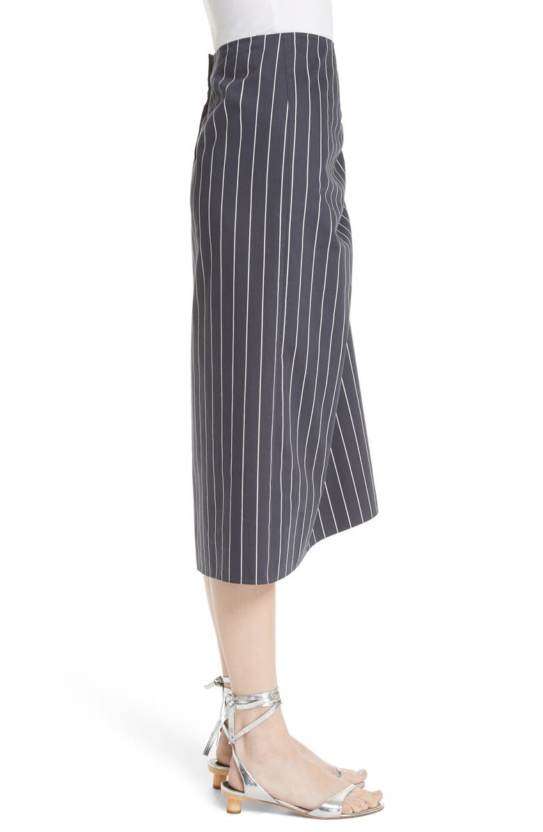 Tibi Stripe Sateen Skirt, Alternate, color, 