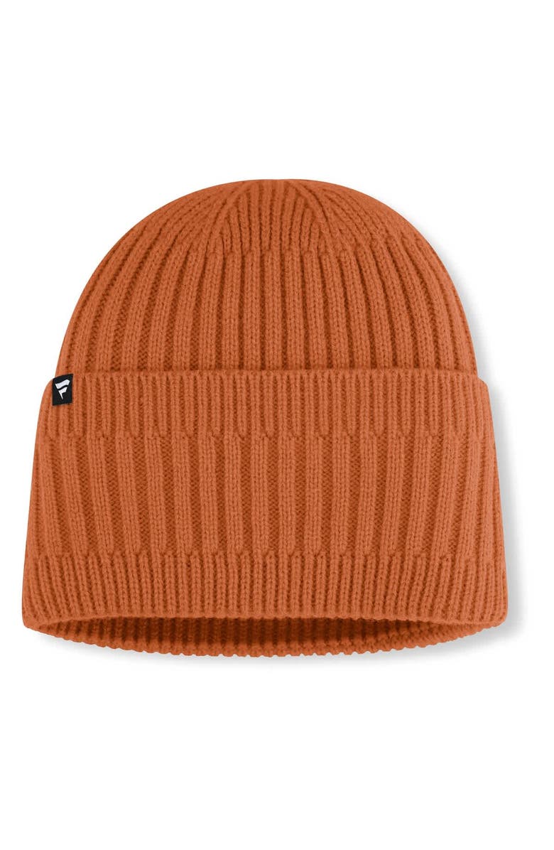 FANATICS Men's Fanatics Texas Orange Texas Longhorns Revery Cuffed Knit Hat, Alternate, color,