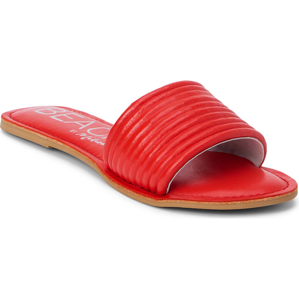 Beach By Matisse Troller Slide Sandal In Red