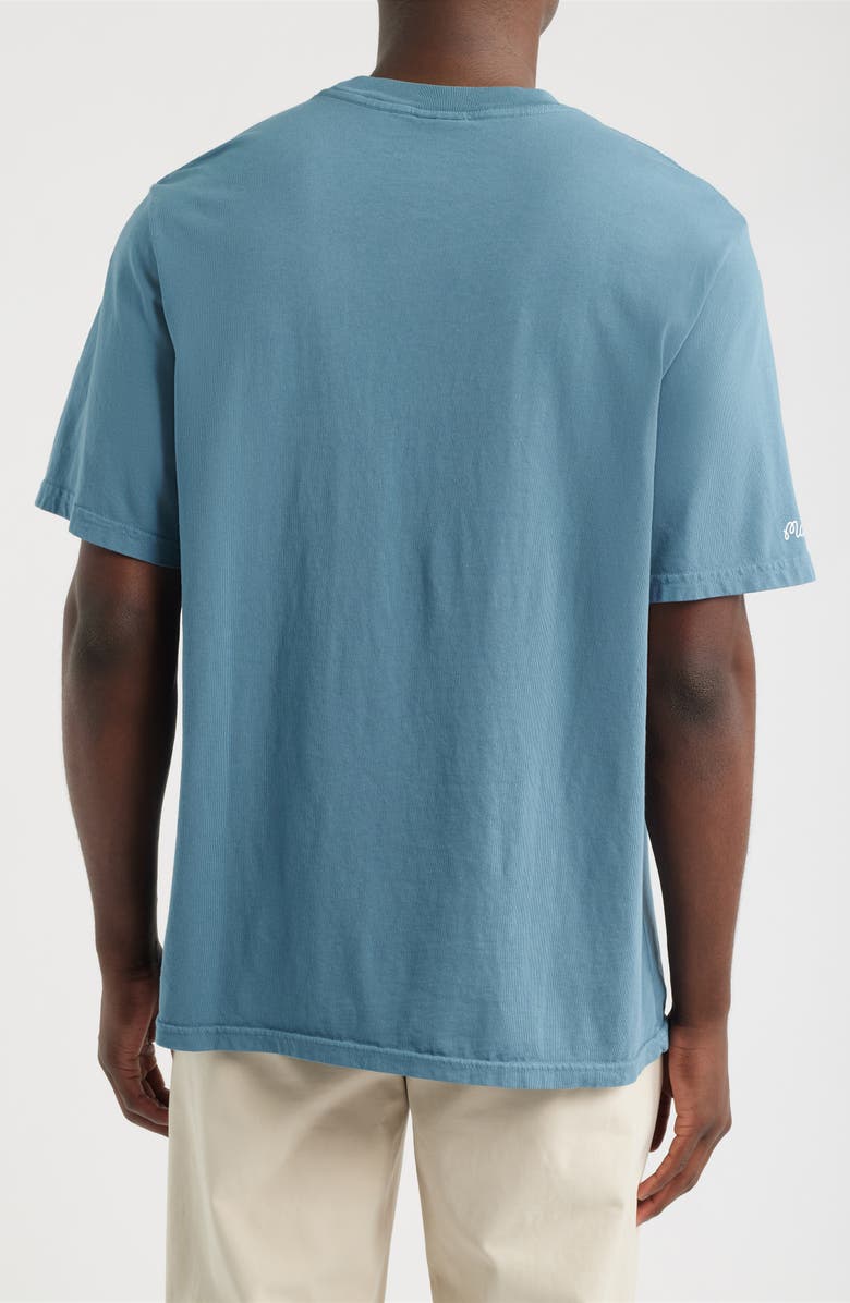 MALBON Bermuda Cotton Graphic T-Shirt, Alternate, color, Aegean Blue