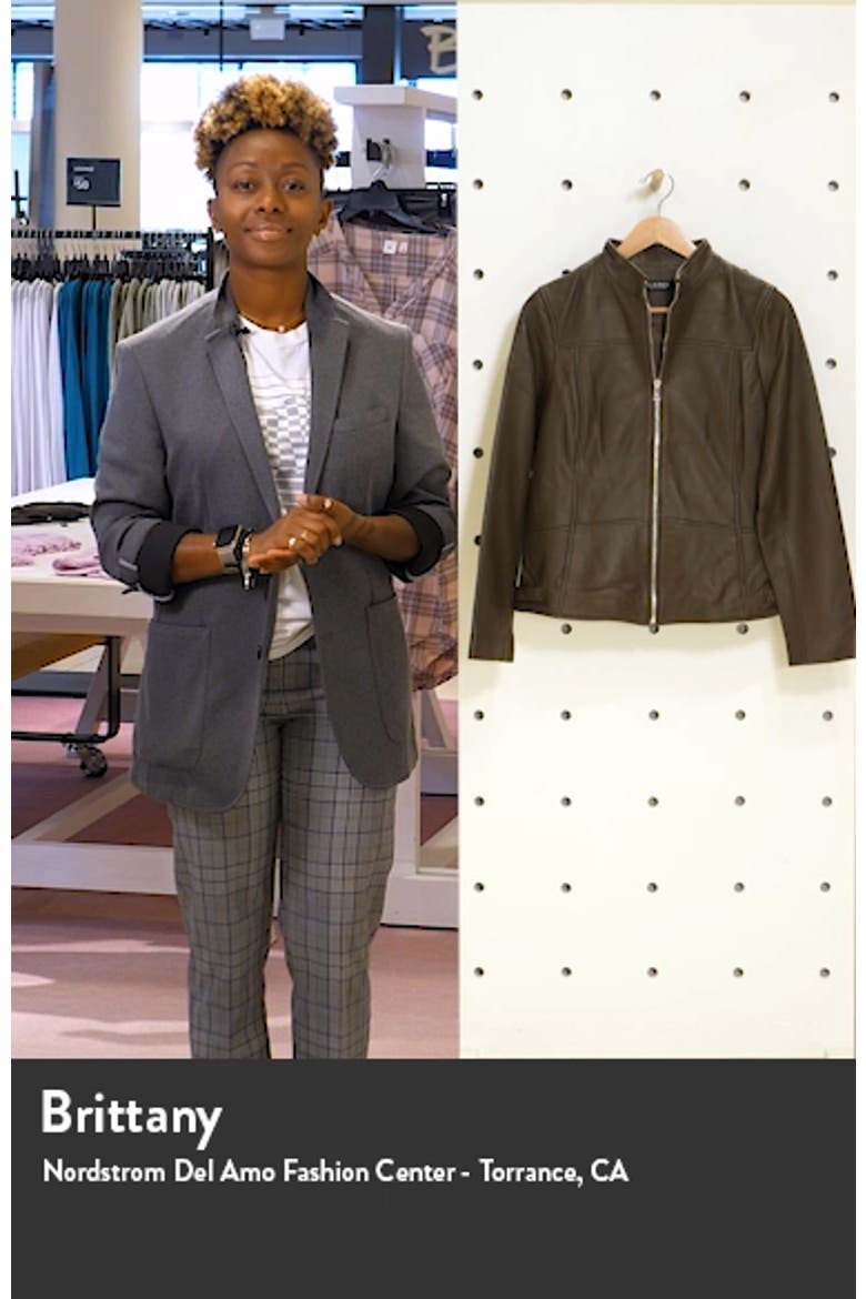 Band Collar Leather Jacket video