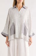 PATRIZIA LUCA Boxy Patch Pocket Button-Up Shirt