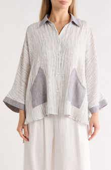 PATRIZIA LUCA Boxy Patch Pocket Button-Up Shirt