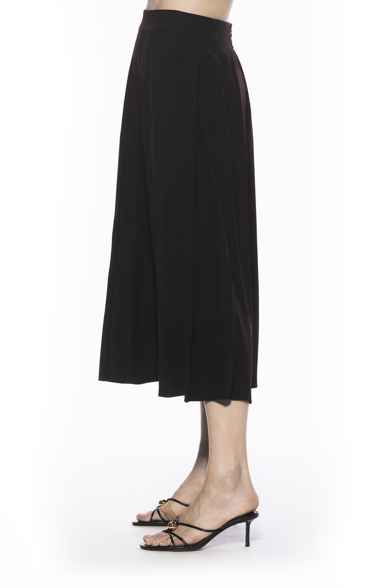 Alexia Admor Oren Pleated Midi Skirt, Alternate, color, Black