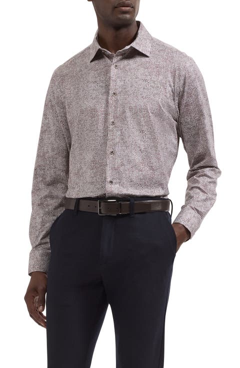 James OoohCotton® Abstract Print Button-Up Shirt