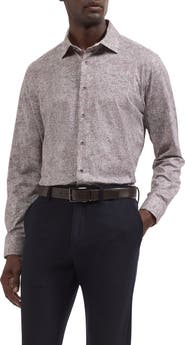 Bugatchi James OoohCotton® Abstract Print Button-Up Shirt
