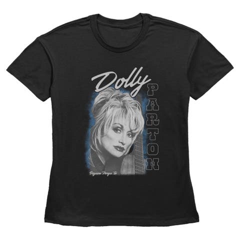 Women's Guitar Portrait Short Sleeve T-Shirt