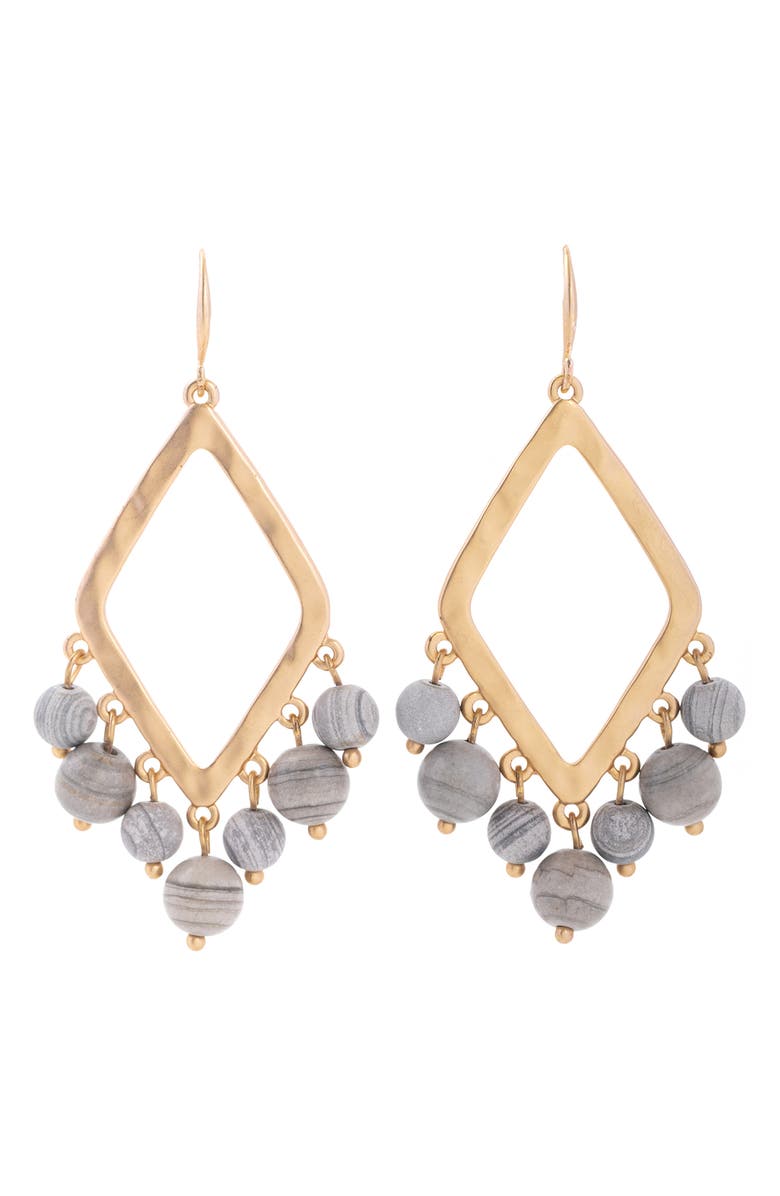 SAACHI Eternity Natural Stone Dangle Earrings, Main, color,