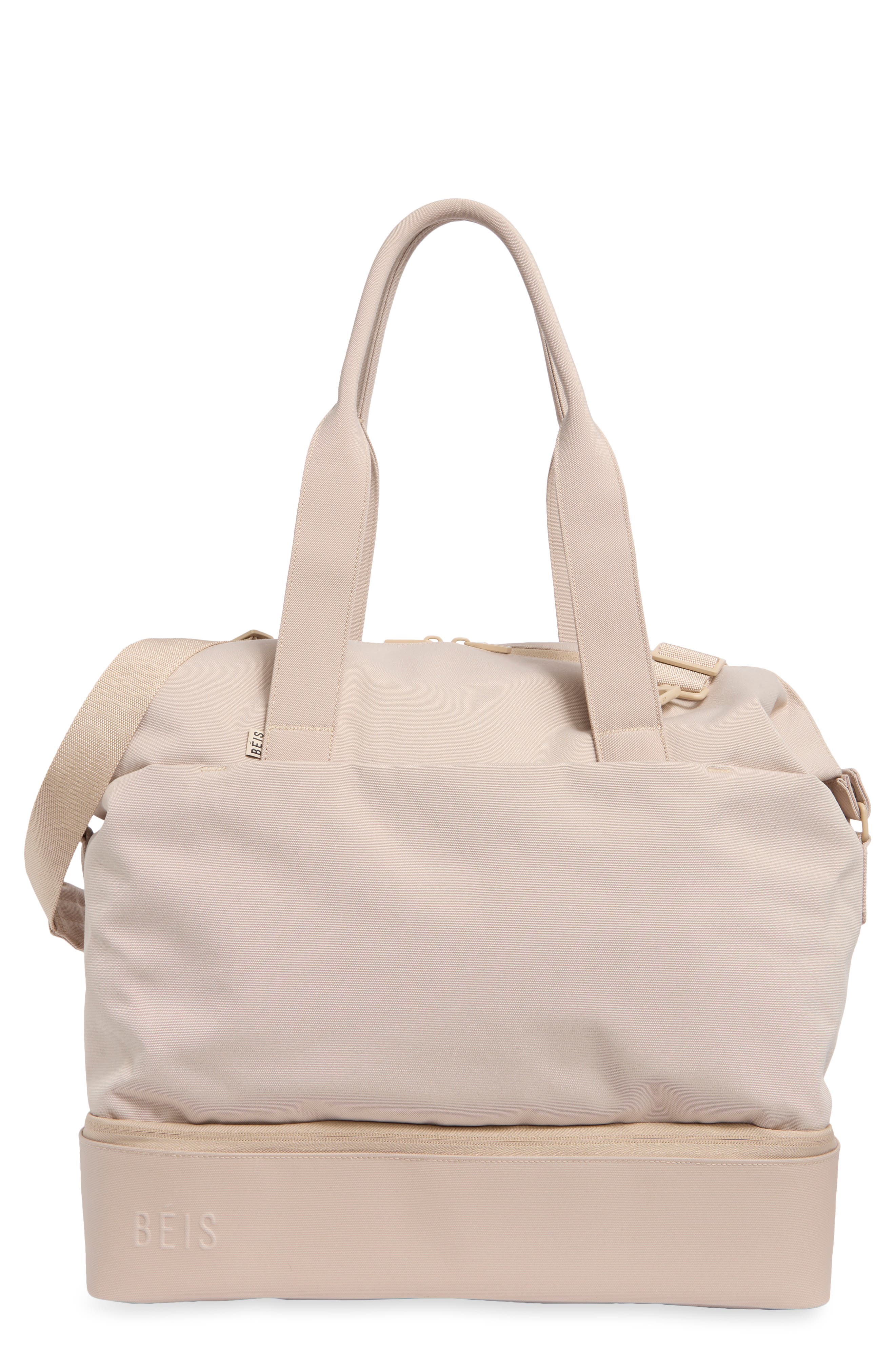 The Weekender Bag, Main, color, BEIGE