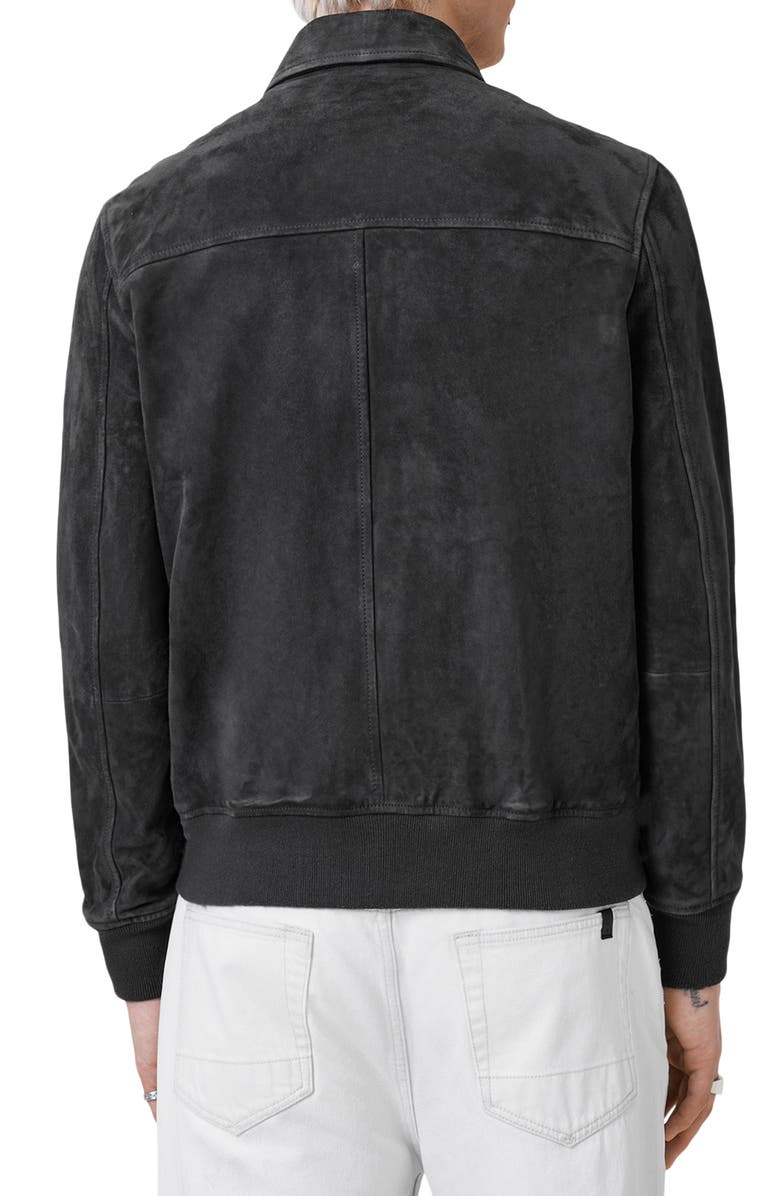 AllSaints Rashford Suede Harrington Jacket, Alternate, color, 