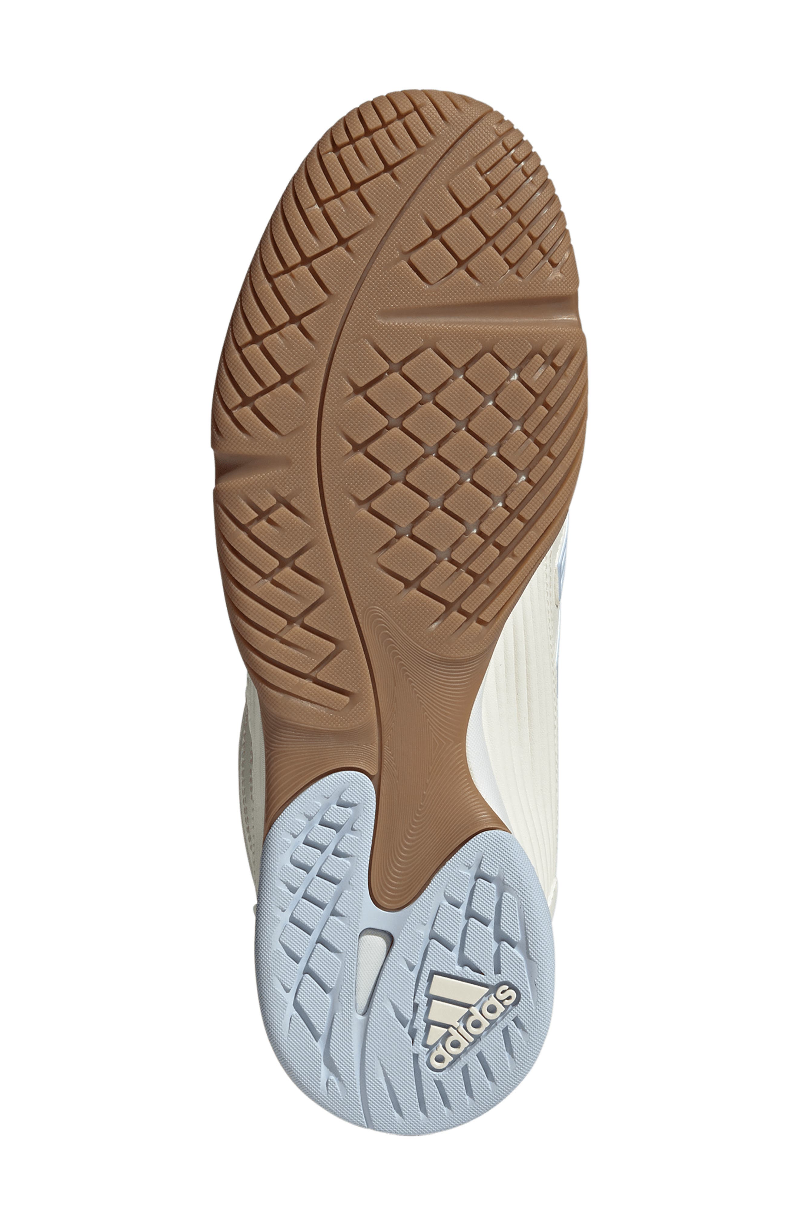 adidas Gender Inclusive Predator Sala Soccer Sneaker, Alternate, color, Off White/ Crystal Sky/ Gum4