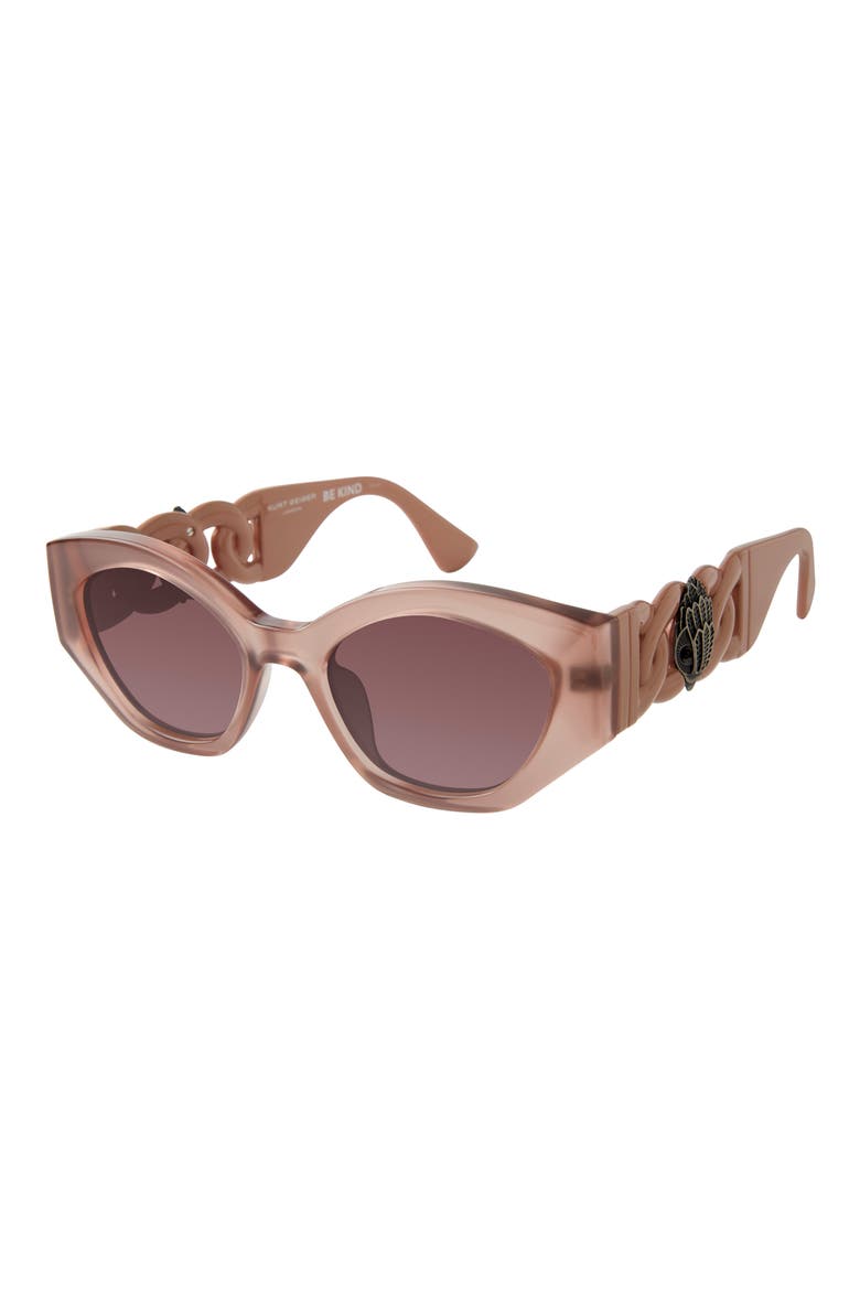 51mm Round Sunglasses, Alternate, color, MILKY SAND