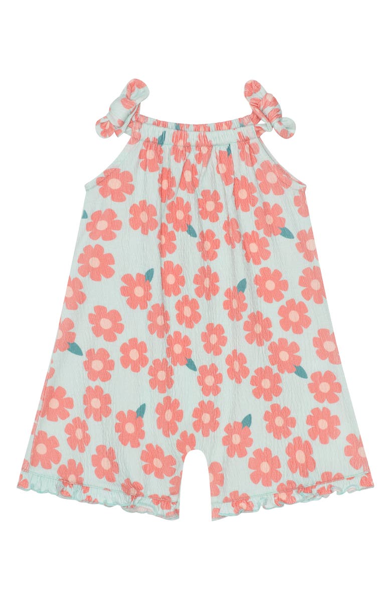Petit Lem’s Mini Threads Floral Romper, Bucket Hat & Sunglasses Set, Alternate, color, Flower
