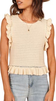 Petal & Pup Katia Frill Sleeveless Sweater