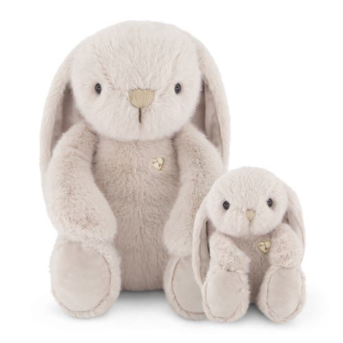 Snuggle Bunnies Stuffed Animal Penelope The Bunny & Little Bunny Set In Silver