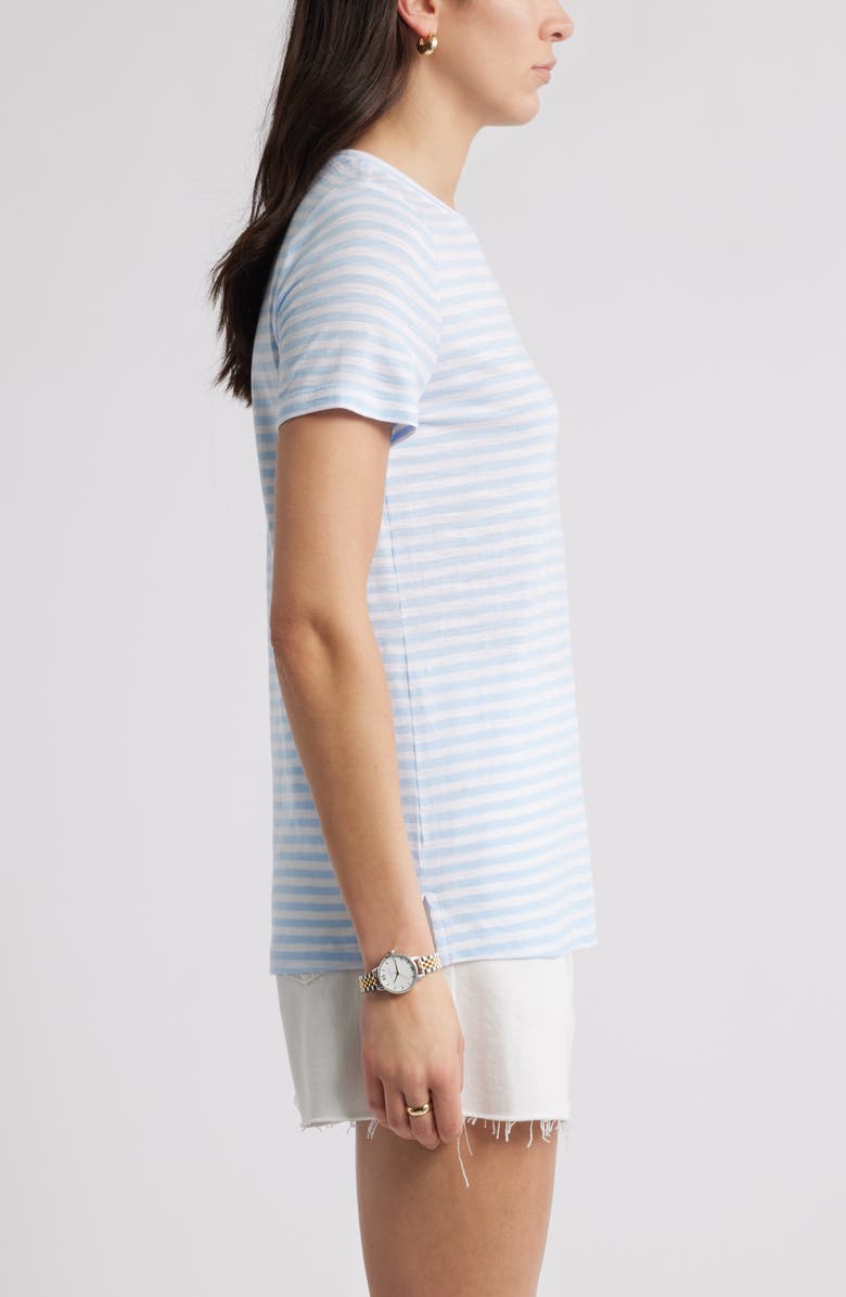 Caslon<sup>®</sup> Cotton & Modal T-Shirt, Alternate, color, Blue Windsurfer Brooke Stripe