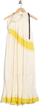 3.1 Phillip Lim Pleated Colorblocked Sleeveless Dress