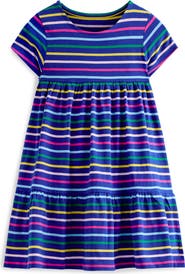 Mini Boden Kids' Ariel Print Twirly Cotton Jersey Dress