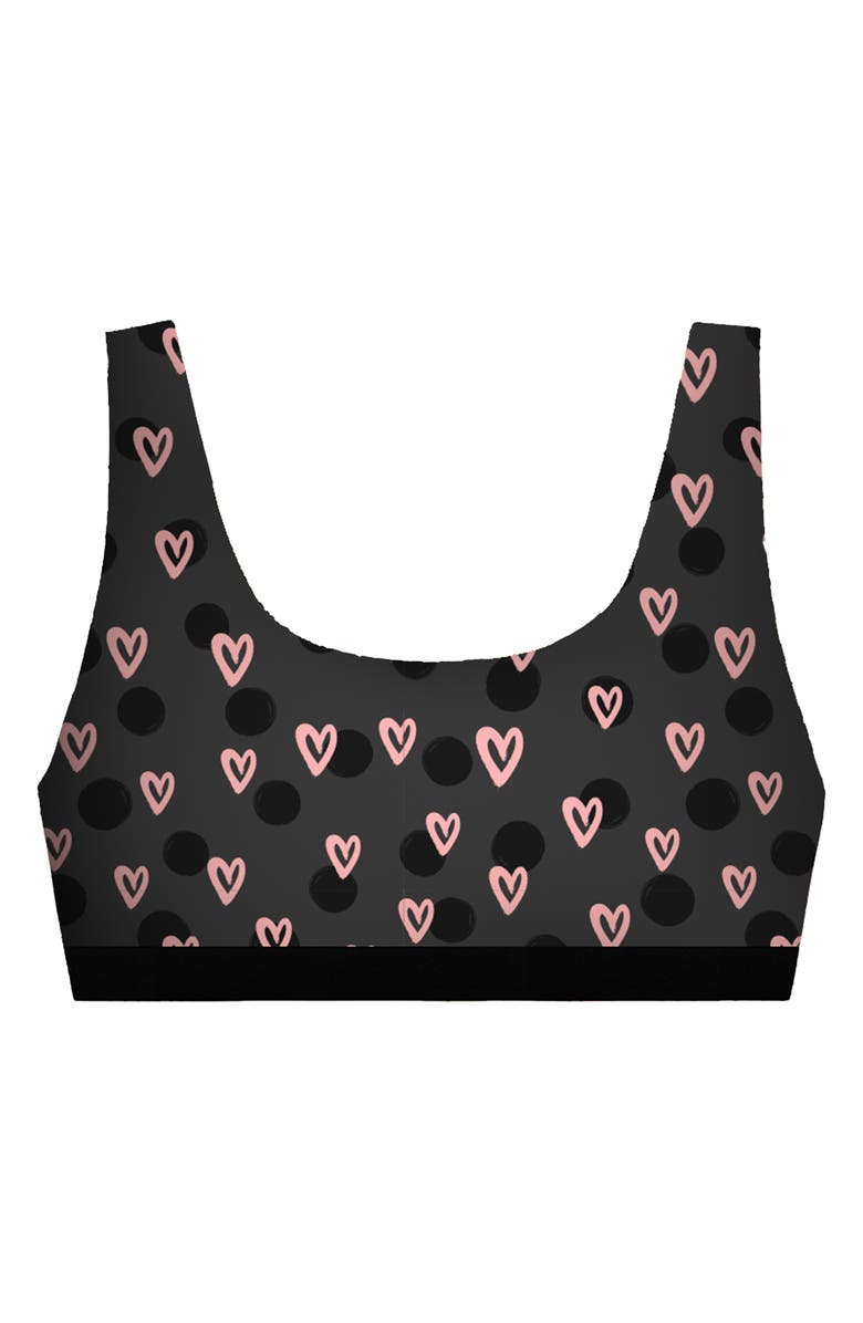 WARRIORS AND SCHOLARS Hearts Bralette & Bikini Brief Set, Alternate, color, 