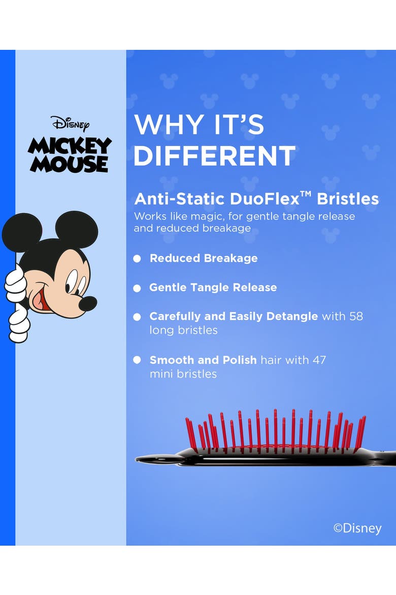 Detangling Brush Disney Mouse, Alternate, color, Black