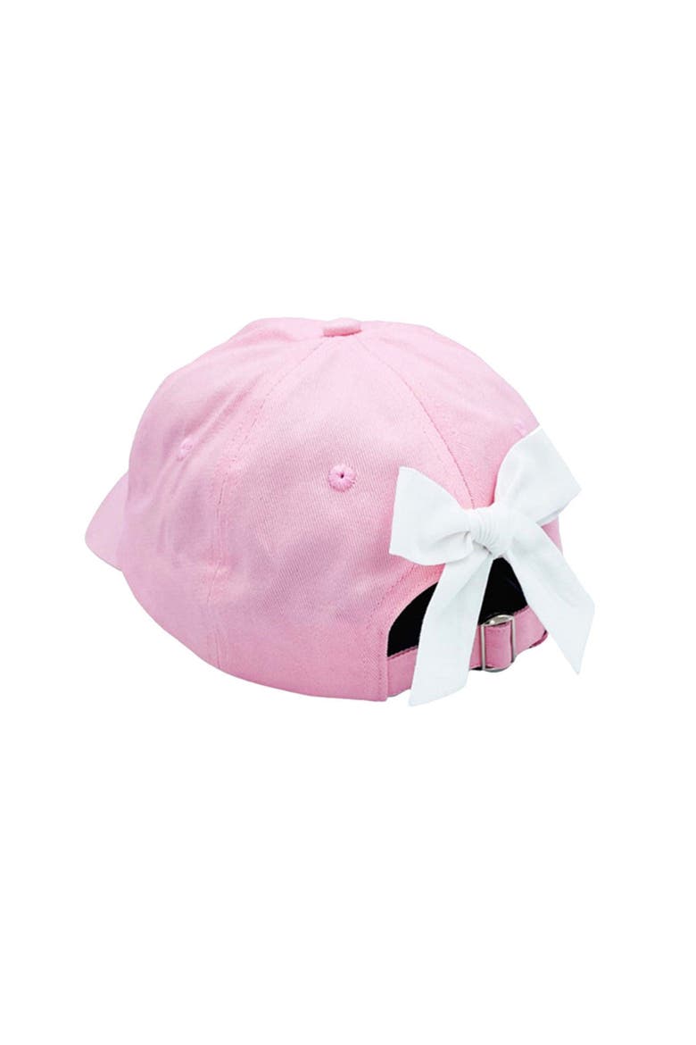 Little Sister Twill Bow Baseball Hat, Alternate, color, Pink