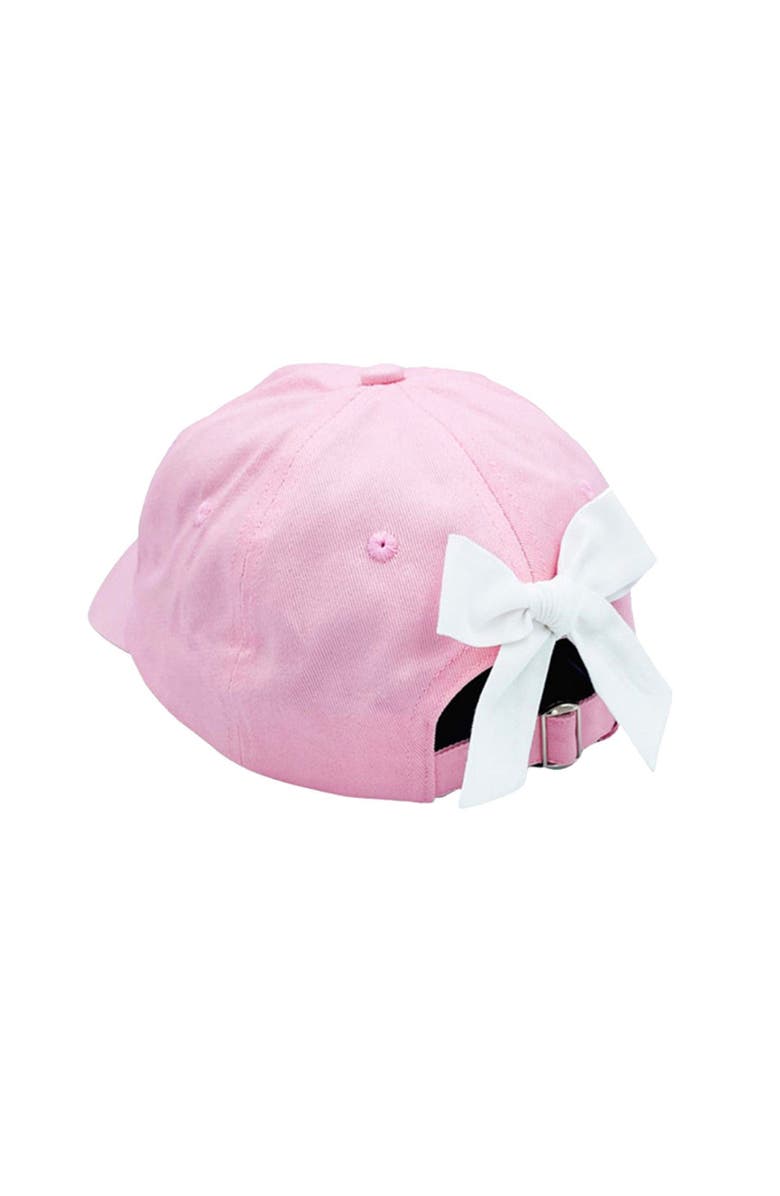 Bits & Bows Little Sister Twill Bow Baseball Hat, Alternate, color, Pink