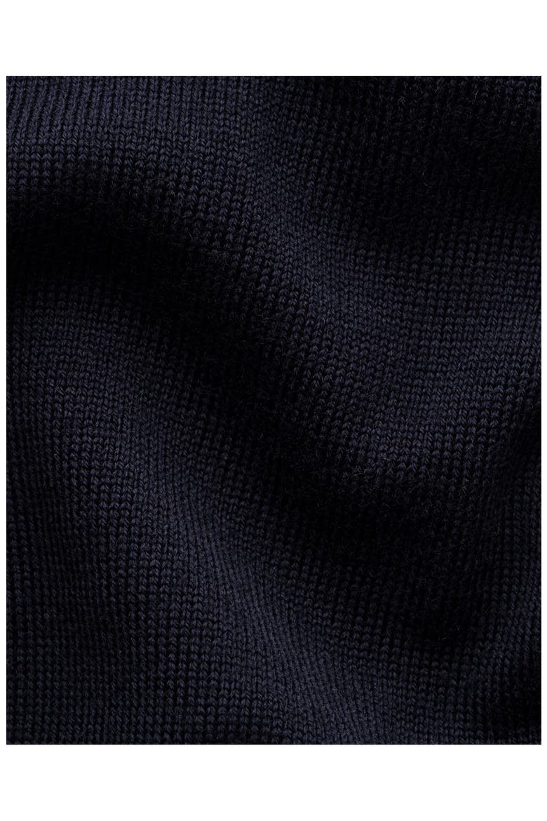 Merino Wool Quarter Zip Sweater, Alternate, color, NAVY
