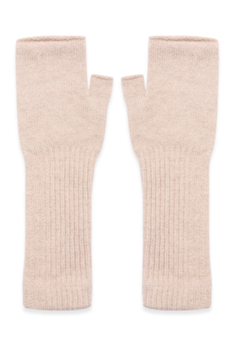 British Supersoft Wrist Warmers, Alternate, color, Oatmeal