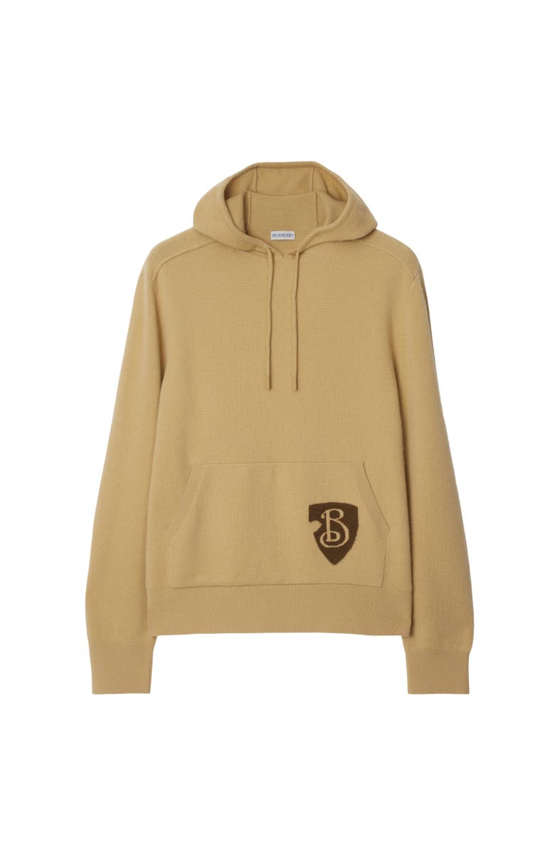 Burberry B Shield Wool Blend Hoodie, Alternate, color,