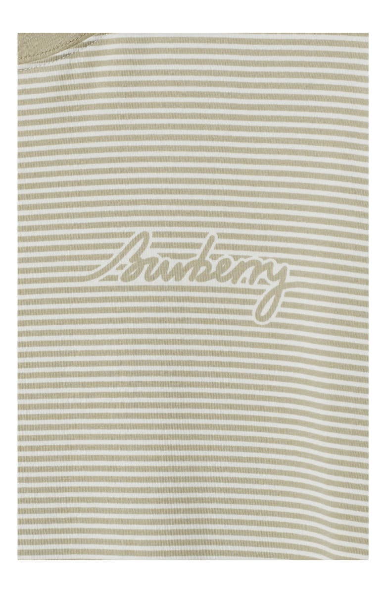 Burberry Striped Cotton T-shirt, Alternate, color, Skylark