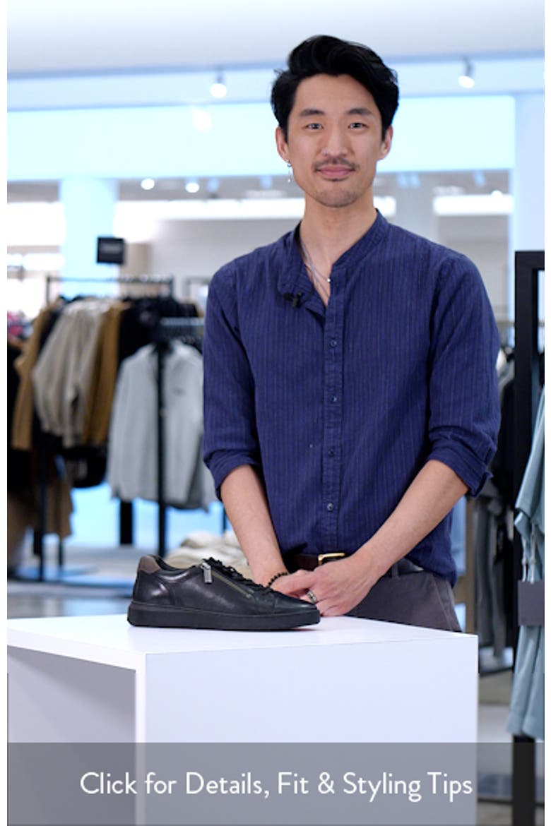 Tribute Zip-Up Leather Sneaker video