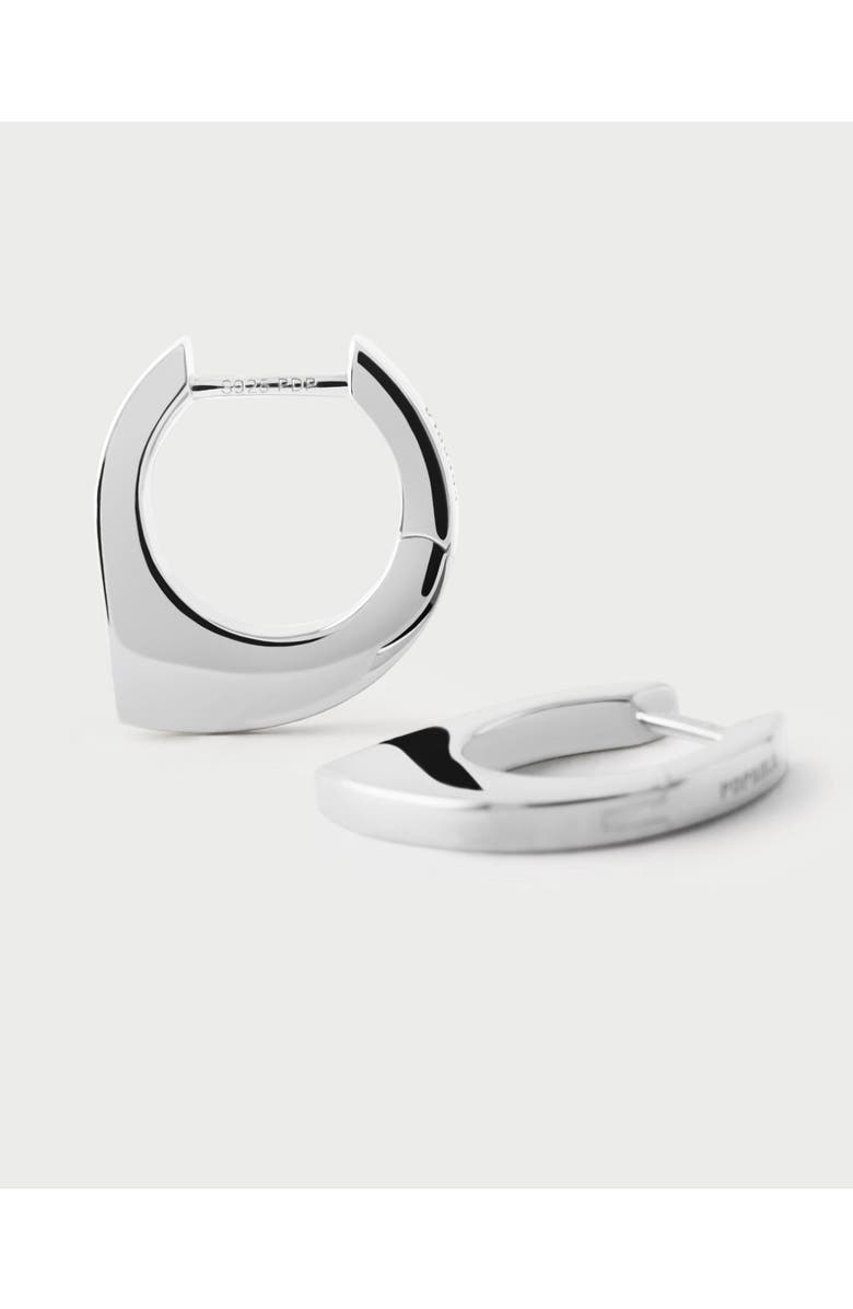 PDPAOLA Oda Hoops, Main, color, Silver