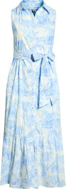 SUGARLIPS Poly Leaf Cileah Ruffle Collar Maxi Dress