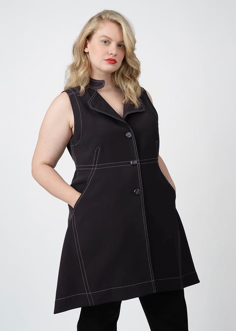 Layering Vest Convertible Dress Plus Size