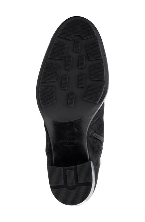 Aquatalia Irvina Hiker Boot With Genuine Shearling Trim In Black