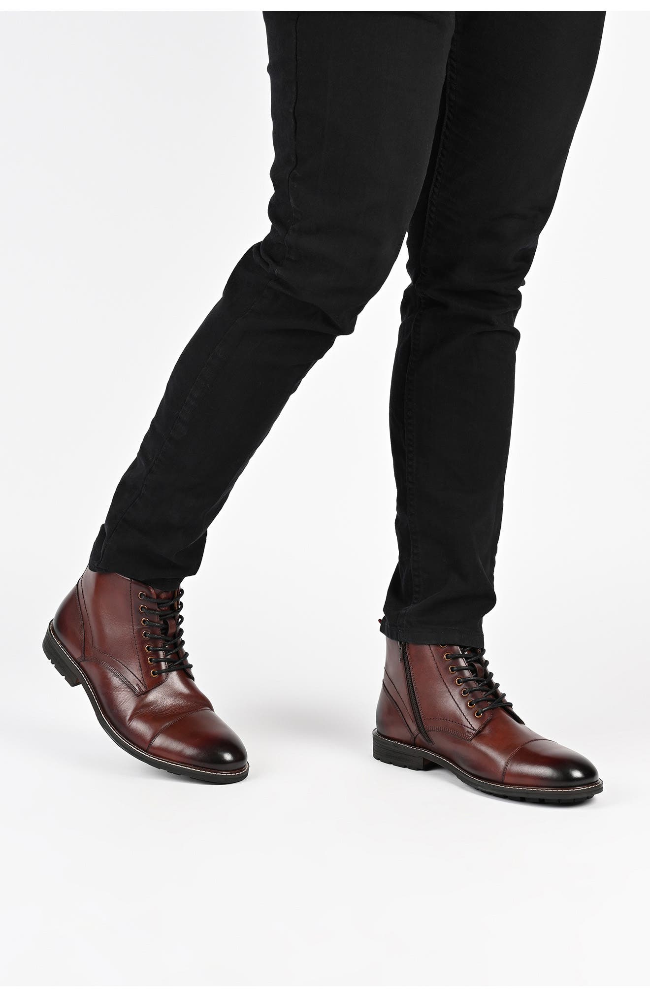 Thomas & Vine Avrum Leather Cap Toe Chukka Boot, Alternate, color, 