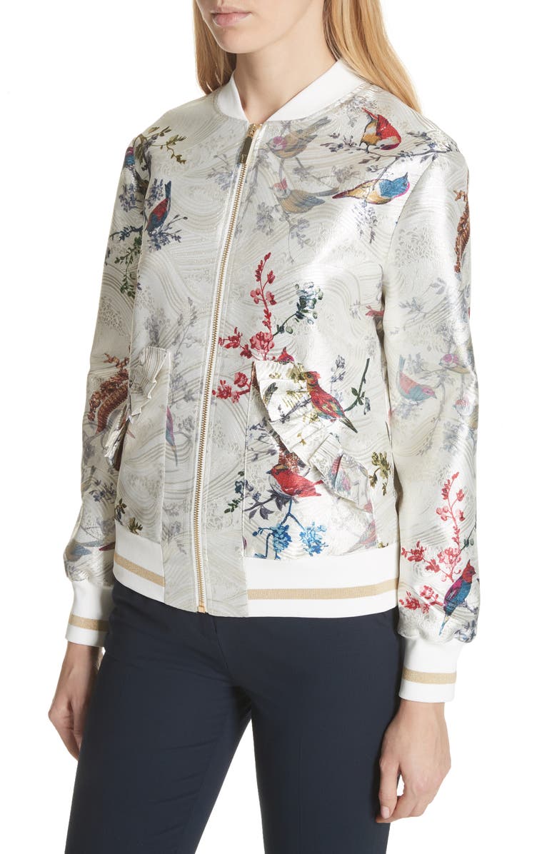 Ted Baker London Ornate Opulent Fauna Bomber, Alternate, color,