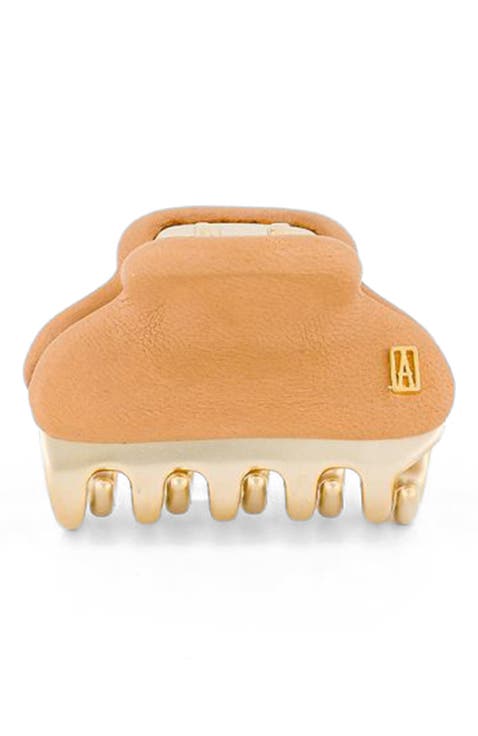 Vendome leather hair clip