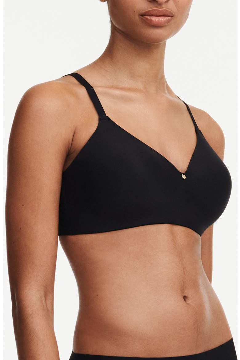 C Jolie Wireless T-Shirt Bra, Alternate, color, BLACK