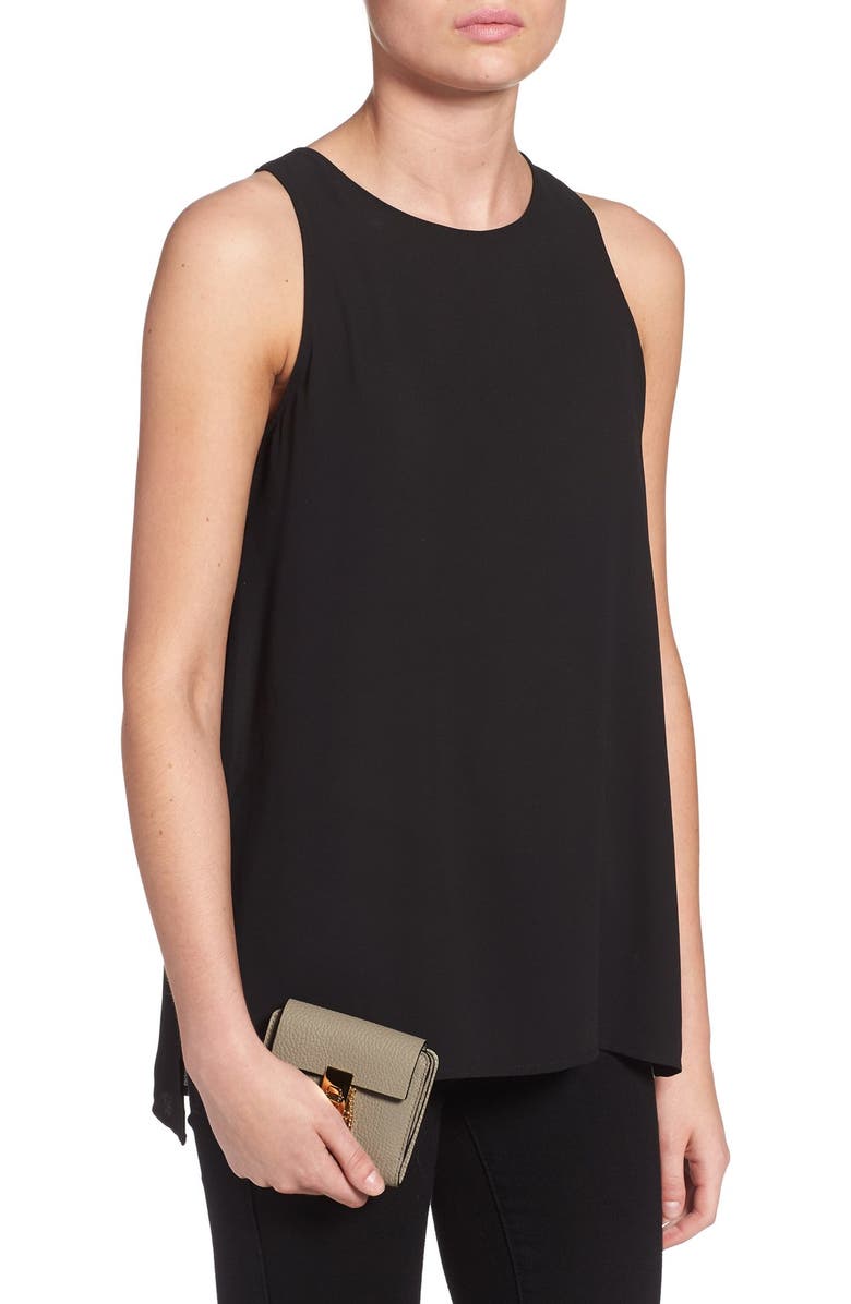 Chloé 'Drew' Calfskin Leather Square Wallet, Alternate, color,