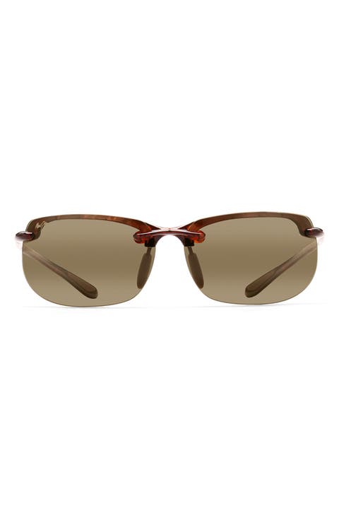 Banyans 70mm Polarized Rectangle Sunglasses