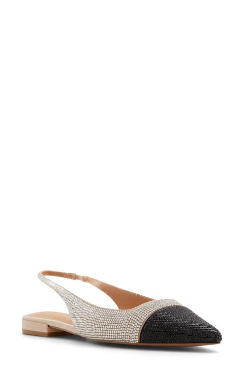 Fleure Slingback Pointed Cap Toe Flat (Women)