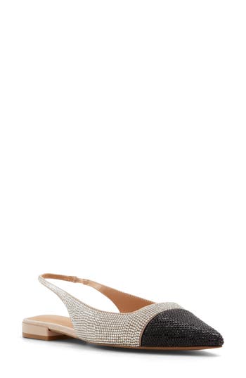 ALDO ALDO FLEURE SLINGBACK POINTED CAP TOE FLAT 