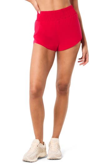 Spanx ® Get Moving High Waist Active Shorts In Red