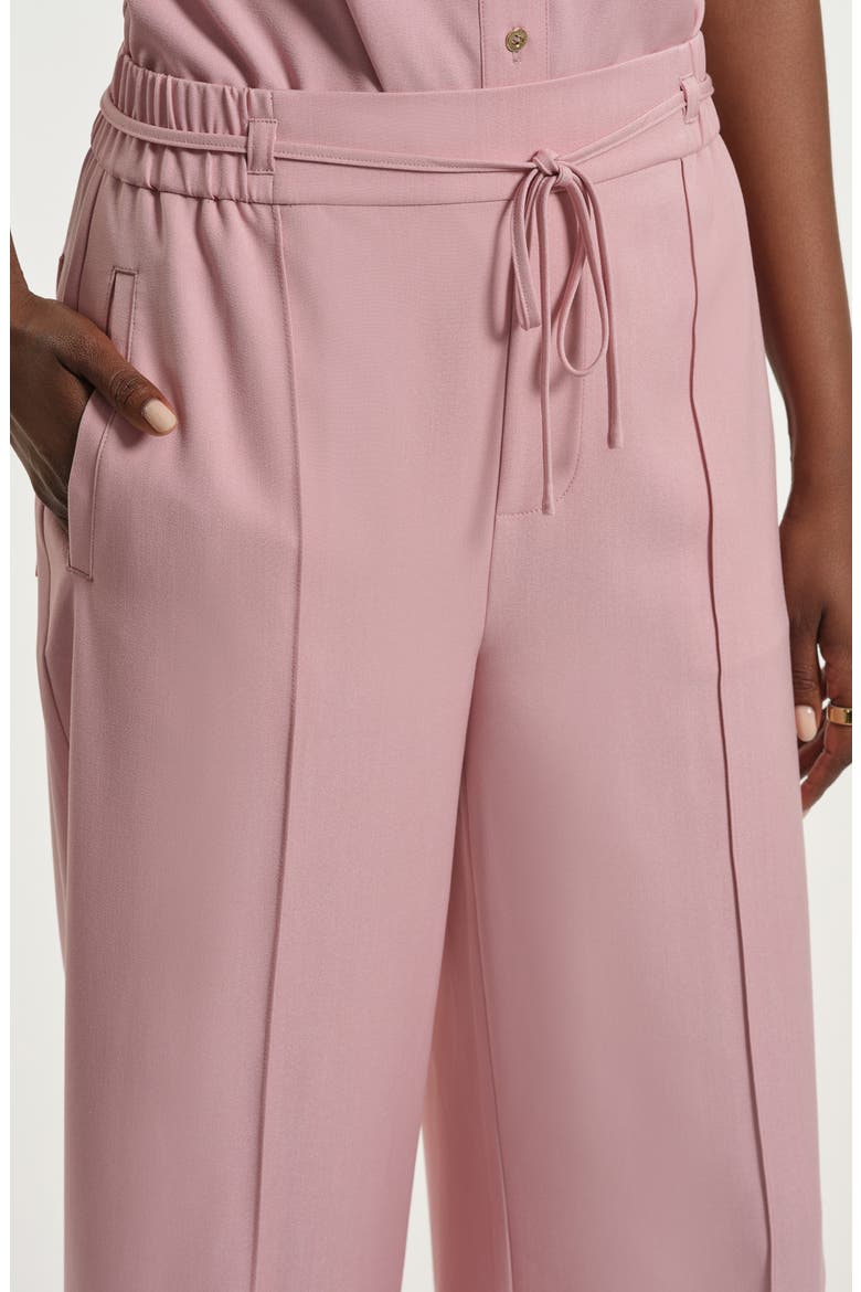 Cotton Chambray Pull-On Pants, Alternate, color, LIGHT PINK