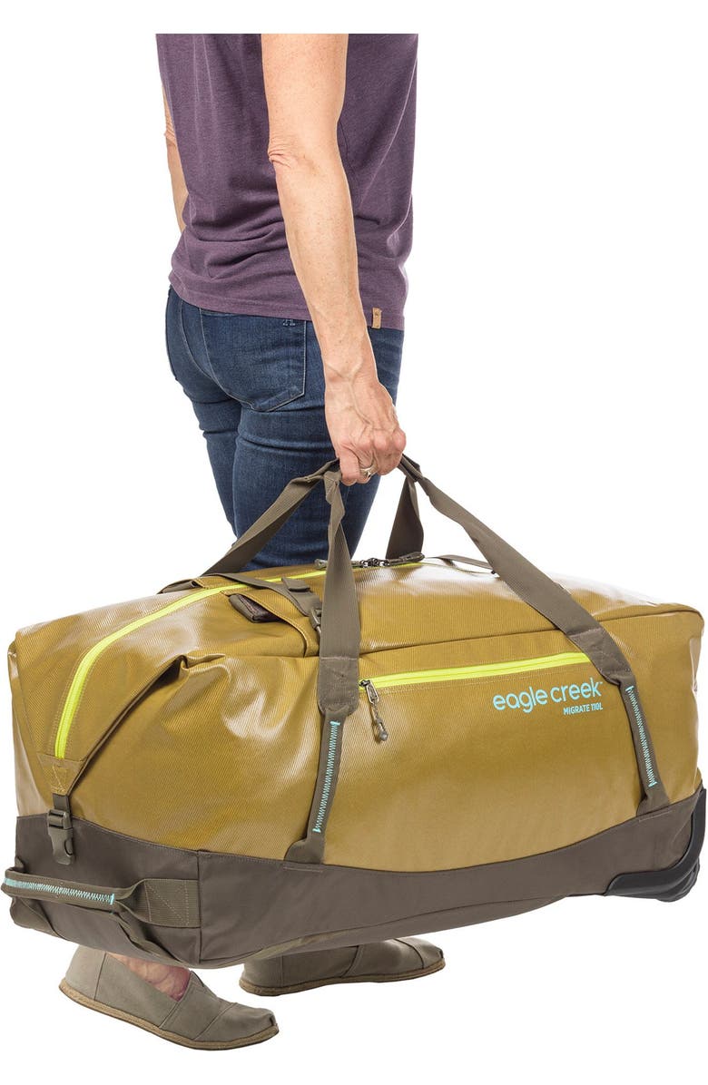 EAGLE CREEK Migrate Wheeled Duffel, 110 L, Alternate, color, Field Brown