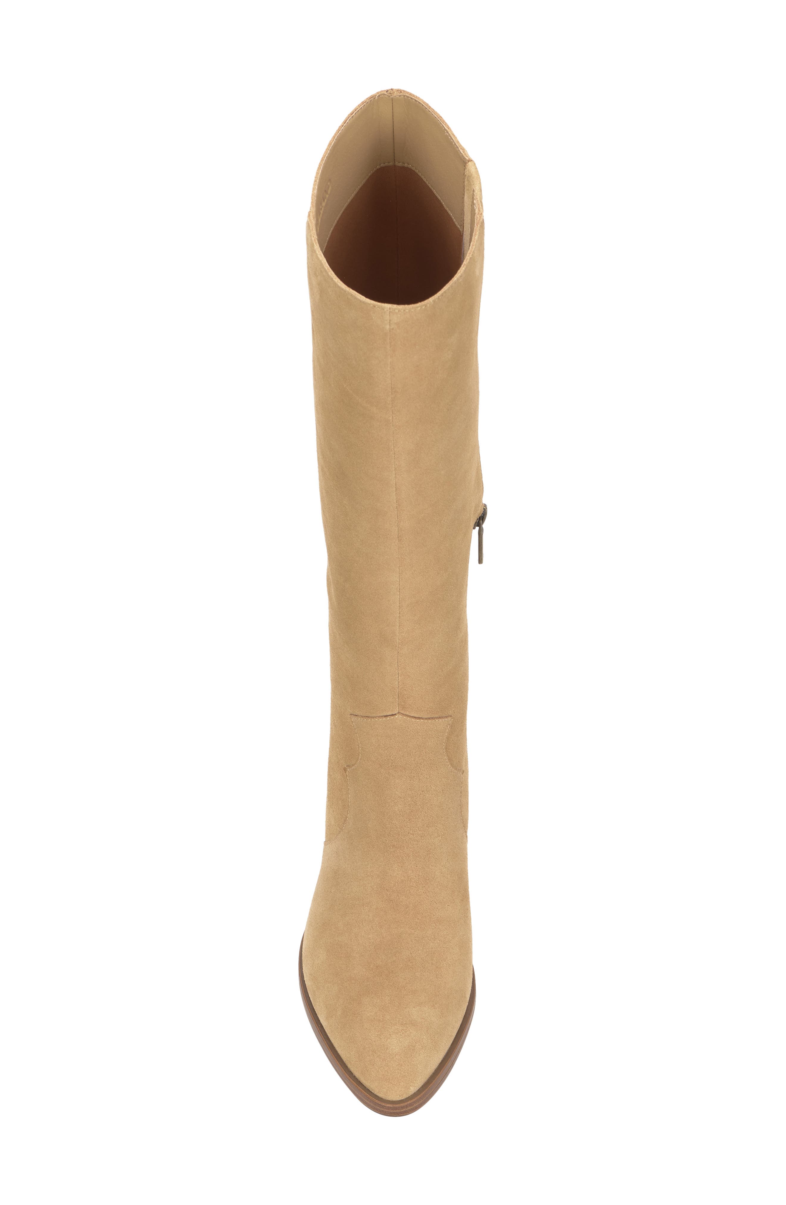 Frahna Leather Knee High Boot, Alternate, color, MEDIUM BEIGE