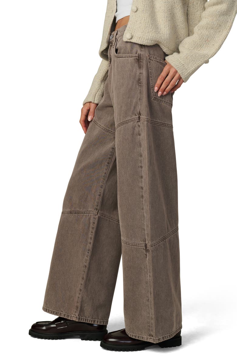 Joe's Jeans The Harlowe Seamed High Waist Wide Leg Jeans, Alternate, color, Tiramisu