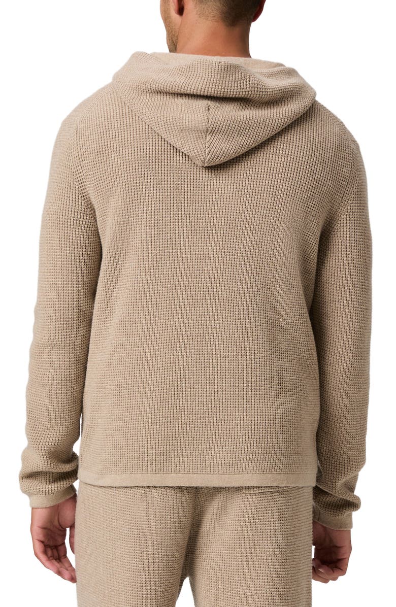 PAIGE Ojai Merino Wool Blend Hooded Sweater, Alternate, color, Mojave Sand
