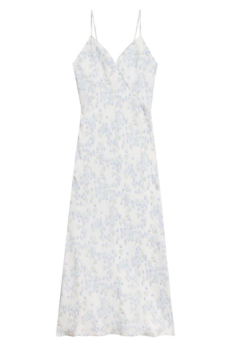 Floral Print Maxi Slipdress, Alternate, color, WHITE MULTI